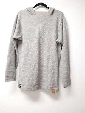 Paka Womens Baby Alpaca Blend Long Sleeve Hoodie Pullover Sweater Size S